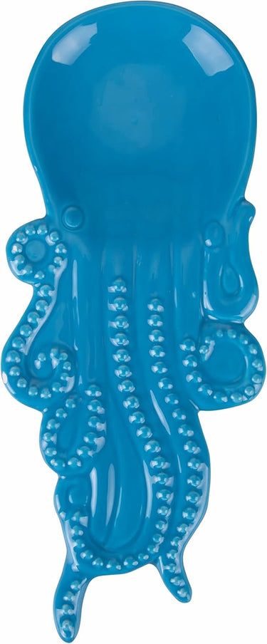 Villa d'Este Home Tivoli Pulpo reposacucharas de cerámica azul claro Shades of Ocean